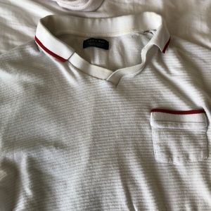 Zara V-neck Polo. Size XL but fits more Med/Lrg